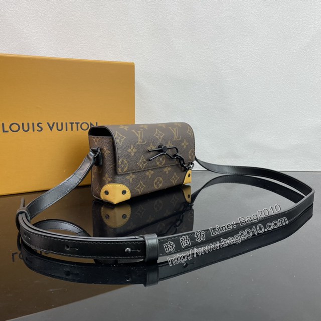 Lv路易威登2023專櫃新款Steamer迷你手袋 LV老花男士單肩斜挎包 M82534 ydh5157